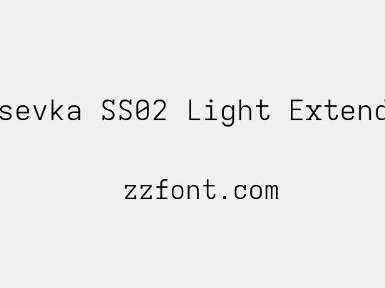 Iosevka SS02 Light Extended