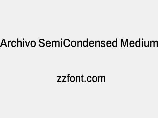 Archivo SemiCondensed Medium