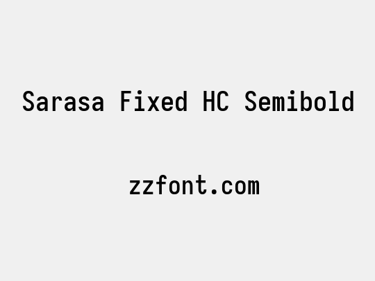 Sarasa Fixed HC Semibold