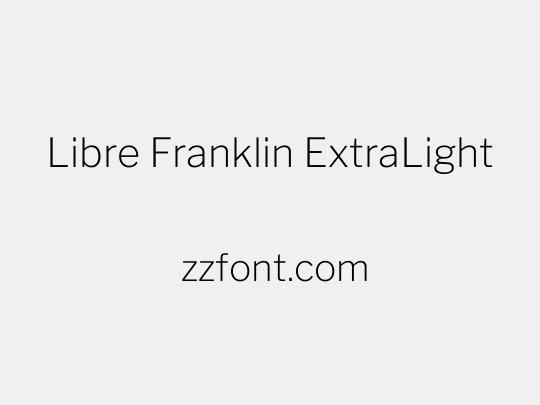 Libre Franklin ExtraLight