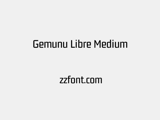 Gemunu Libre Medium
