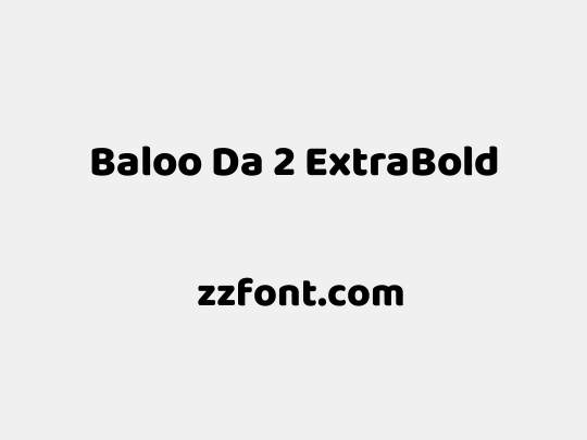 Baloo Da 2 ExtraBold