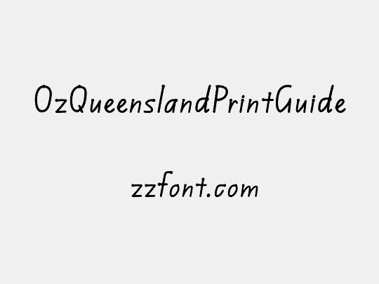 OzQueenslandPrintGuide