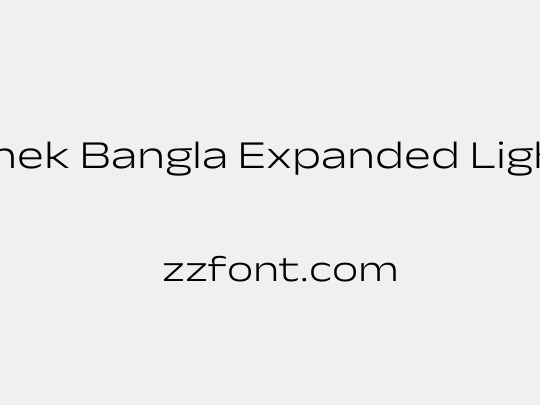 Anek Bangla Expanded Light