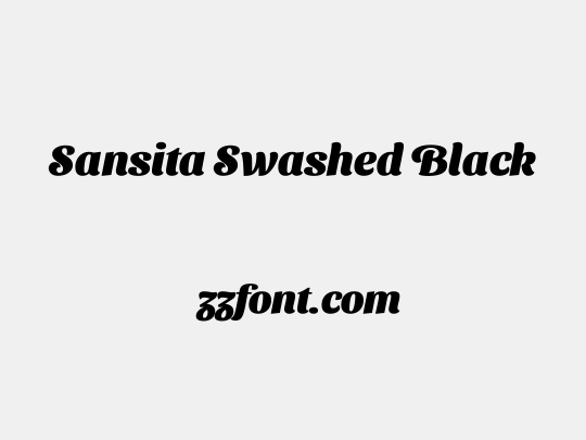Sansita Swashed Black