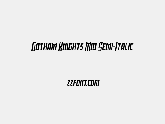 Gotham Knights Mid Semi-Italic
