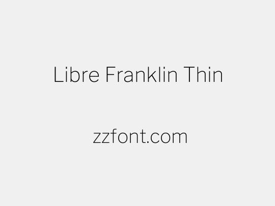 Libre Franklin Thin