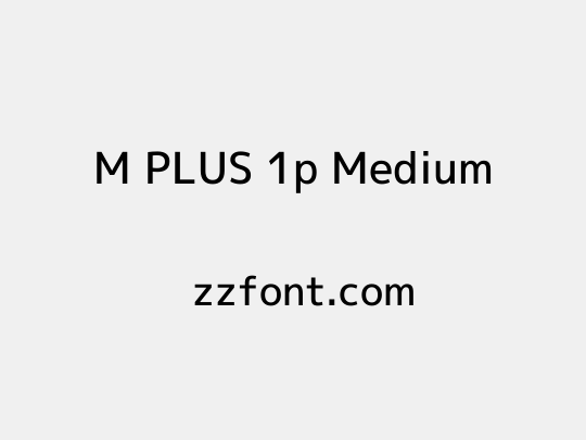 M PLUS 1p Medium