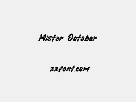 Mister October