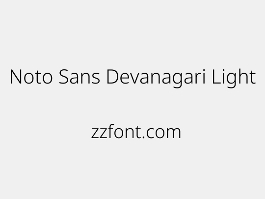 Noto Sans Devanagari Light