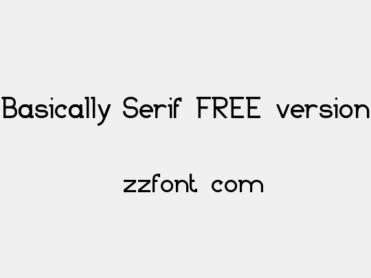Basically Serif_FREE-version