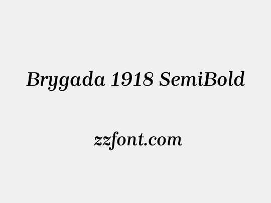 Brygada 1918 SemiBold