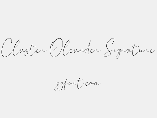 Claster Oleander Signature