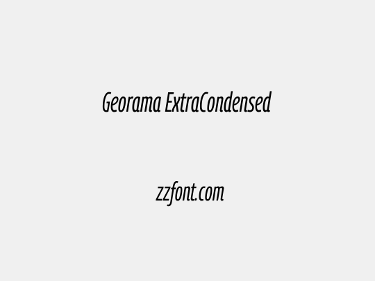 Georama ExtraCondensed