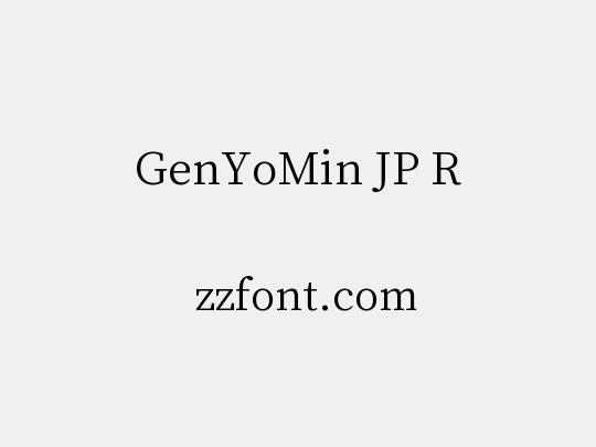 GenYoMin JP R