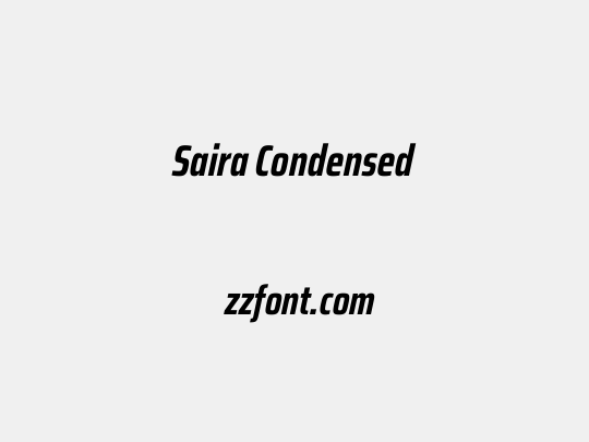 Saira Condensed