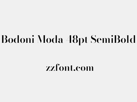 Bodoni Moda 48pt SemiBold