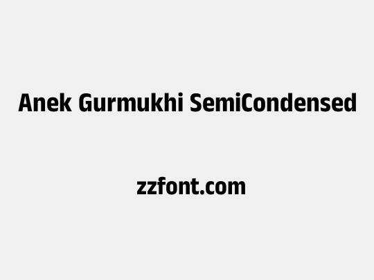 Anek Gurmukhi SemiCondensed