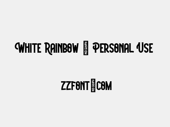 White Rainbow - Personal Use