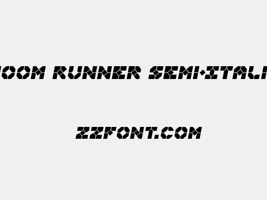 Zoom Runner Semi-Italic