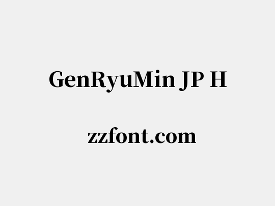 GenRyuMin JP H