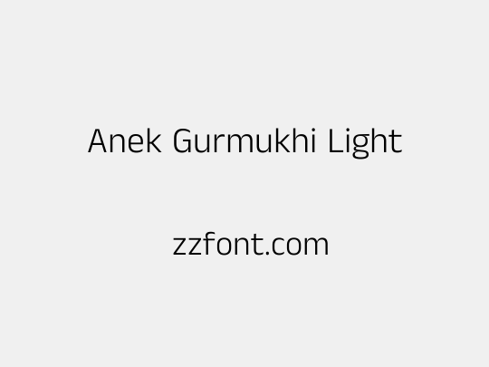 Anek Gurmukhi Light