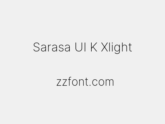 Sarasa UI K Xlight