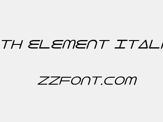 8th Element Italic
