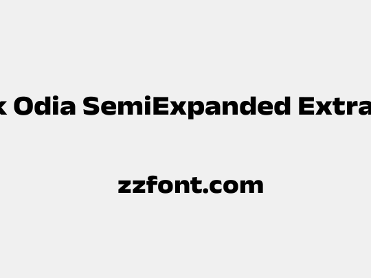Anek Odia SemiExpanded ExtraBold