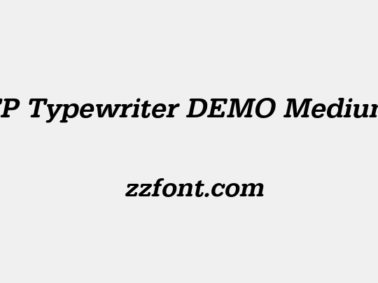 FP Typewriter DEMO Medium