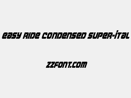 Easy Ride Condensed Super-Ital