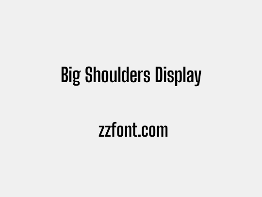 Big Shoulders Display