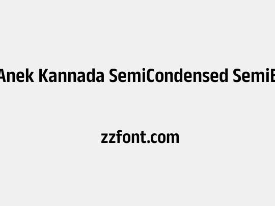 Anek Kannada SemiCondensed SemiBold