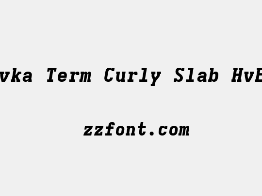 Iosevka Term Curly Slab HvExObl