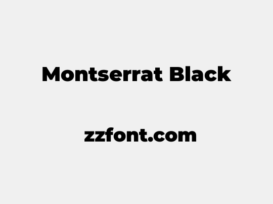 Montserrat Black