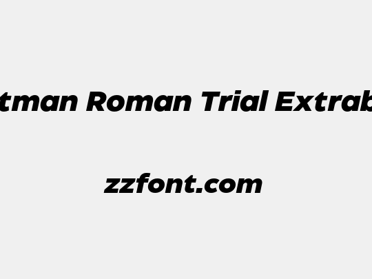 Eastman Roman Trial Extrabold