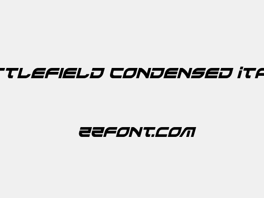 Battlefield Condensed Italic