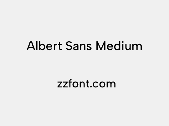 Albert Sans Medium