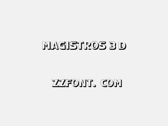 Magistros 3D