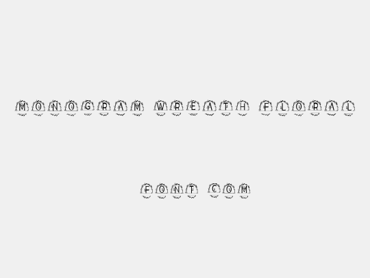 MONOGRAM WREATH FLORAL