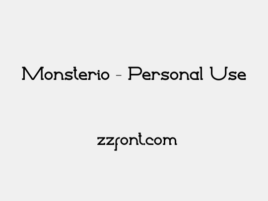 Monsterio - Personal Use