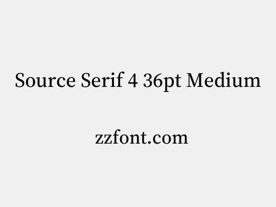 Source Serif 4 36pt Medium