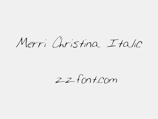 Merri Christina Italic