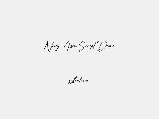 Neug Asia Script Demo