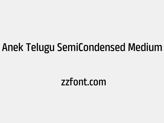 Anek Telugu SemiCondensed Medium