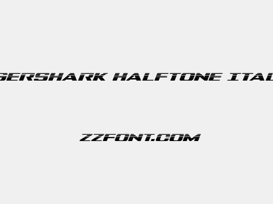 Tigershark Halftone Italic