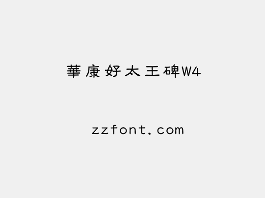 華康好太王碑W4