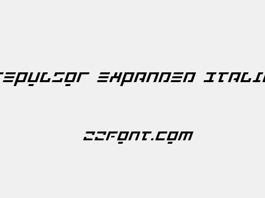 Repulsor Expanded Italic