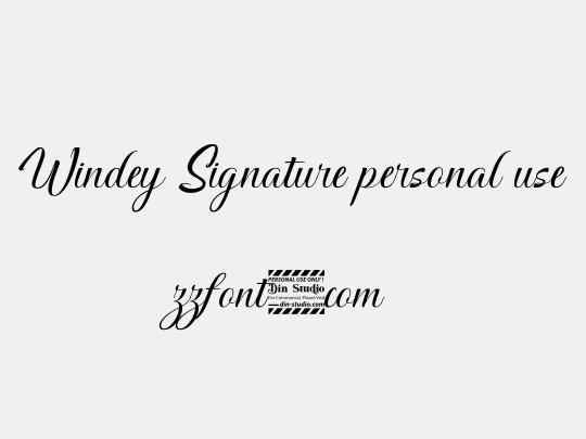 Windey Signature personal use