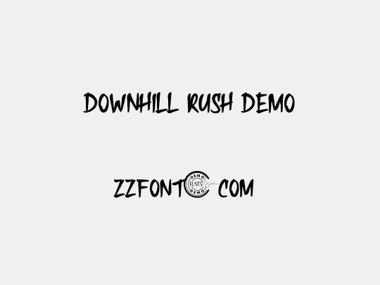 Downhill Rush Demo